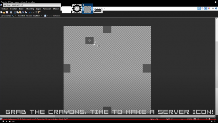 Trash_Bandatcoot is Live making a server icon for us!